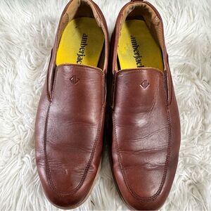 Amberjack "The Loafer" slip-on shoes in chestnut brown leather size 10 men’s